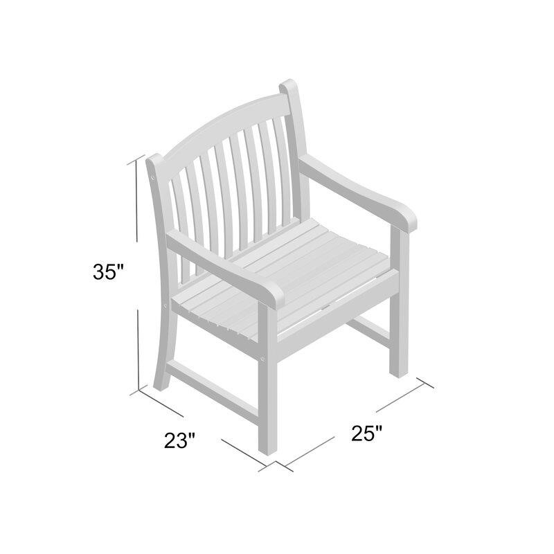 Decastro Round 4 - Person 47'' Long Teak Dining Set