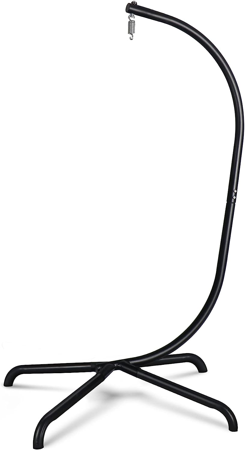 Chihee Egg Chair Foldable Wicker Rattan Hanging Chair Swing Chair Indoor Outdoor Patio Wicker Chair Hammock Chair with Stainless Steel Hanging Kit Chain Link UV Resistant Cushion Bedroom Balcony