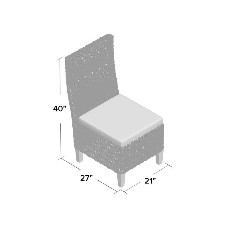 Pederson Rectangular 8 - Person 84'' Long Bar Height Dining Set with Cushions