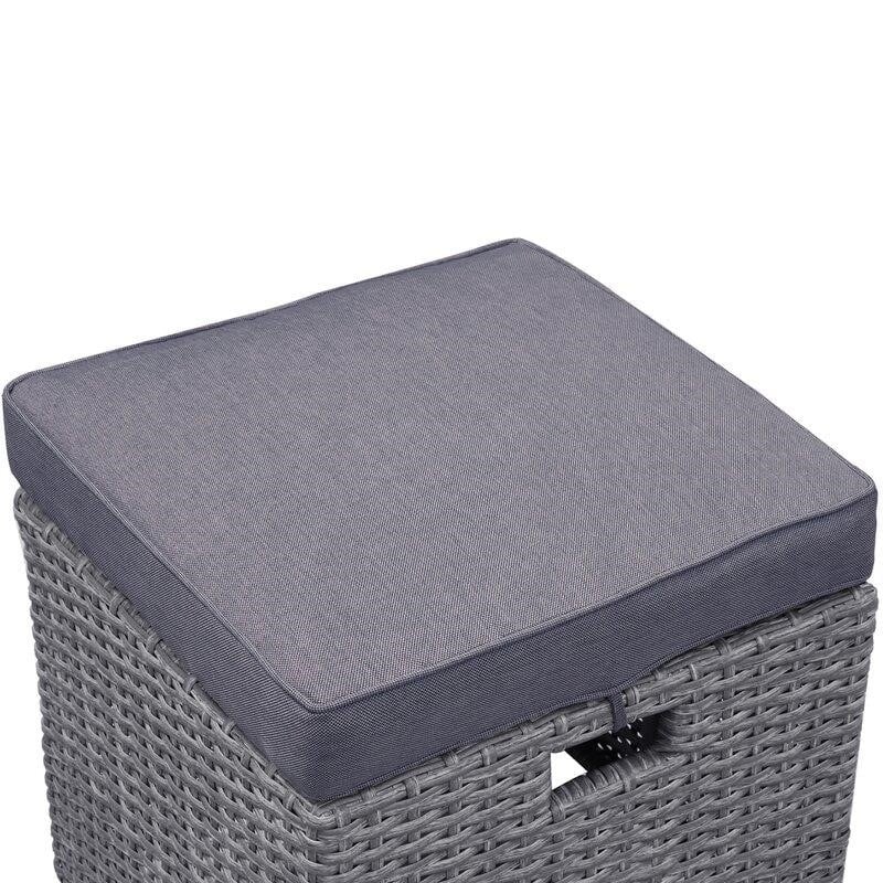 Julianna Wicker/Rattan 7 - Person Seating Group with Cushions