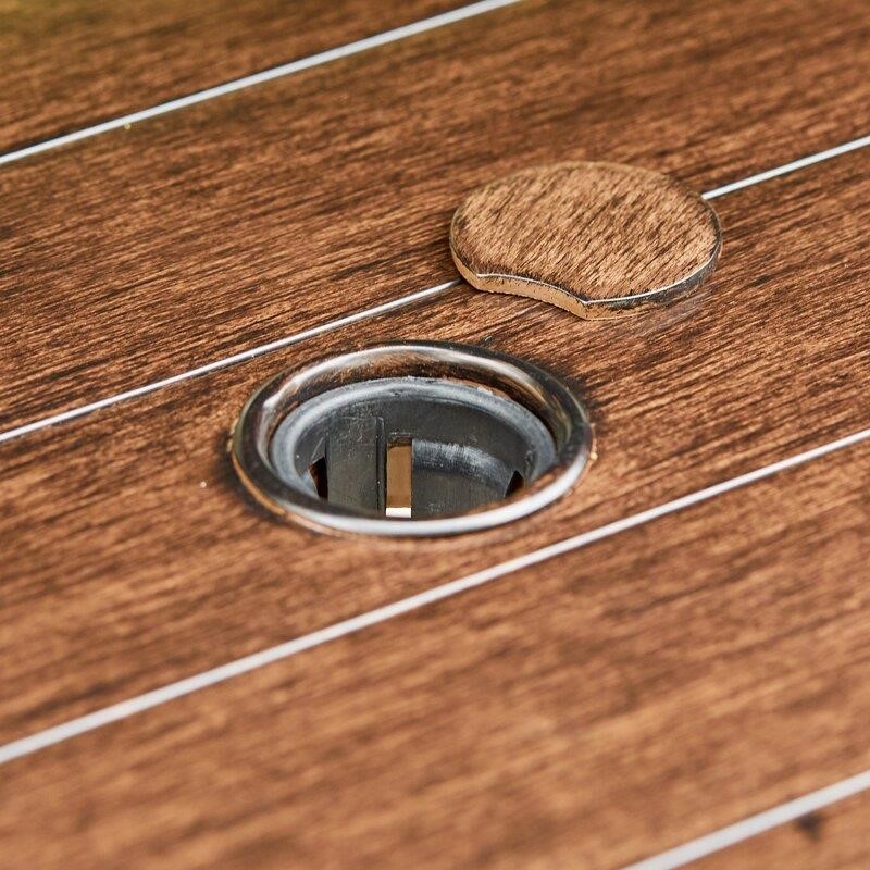 Higden Rectangular 6 - Person 70.1'' Long Aluminum Dining Set with Cushions