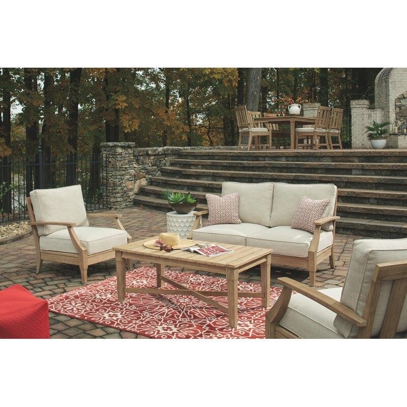Rella Solid Wood Seating Group with Cushions