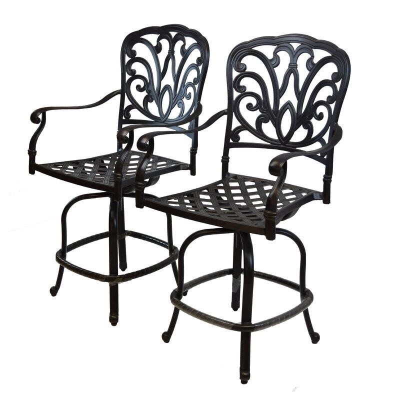 Bosch Round 4 - Person 42'' Long Bar Height Dining Set with Cushions