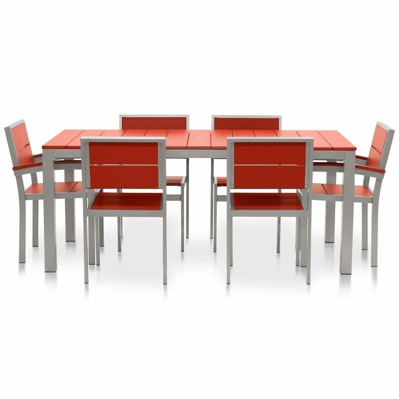 Fiona Rectangular 6 - Person 72'' Long Dining Set