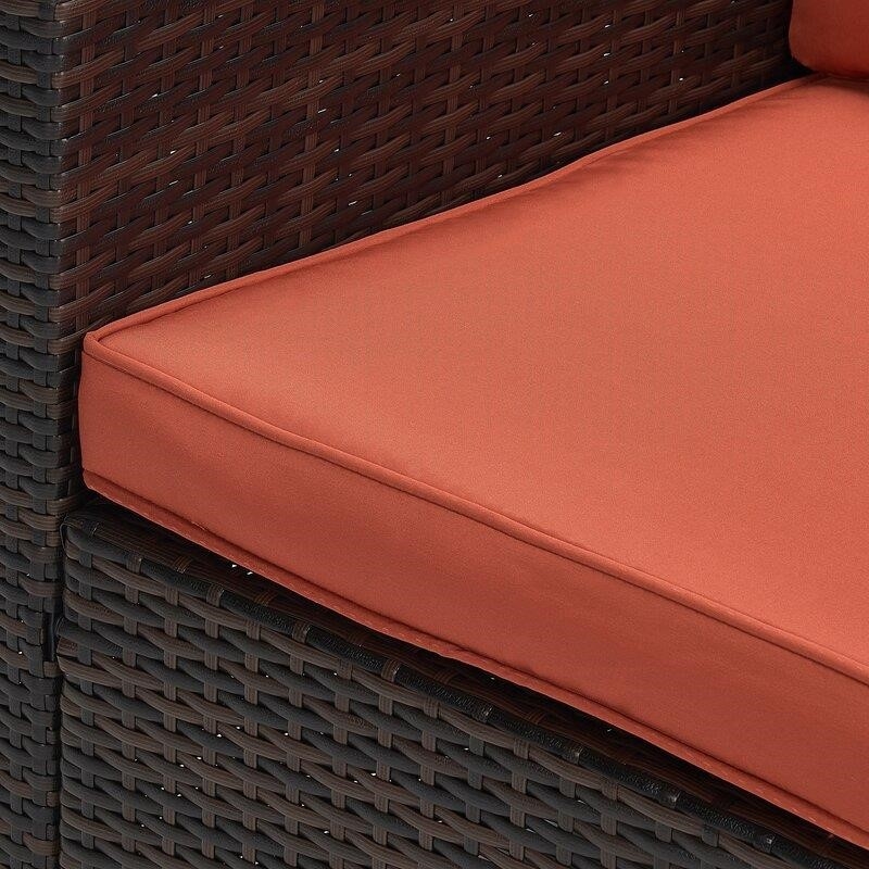 Brindille Wicker/Rattan 7 - Person Seating Group with Cushions