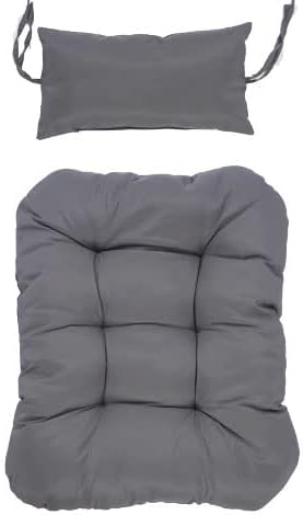 Hanging Chair with Stand Hanging Basket Chair Indoor Outdoor Brown Rattan Wicker Chair Swing with Beige Cushion Swing Chair Hanging Egg Hammock for Patio Yard Living Room Bed Room (Brown)