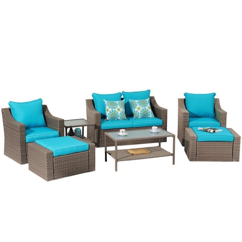 Hechavarria 6 - Person Seating Group with Cushions