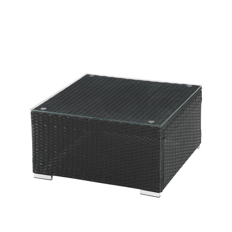 Moshannon Wicker/Rattan 6 - Person Seating Group with Cushions