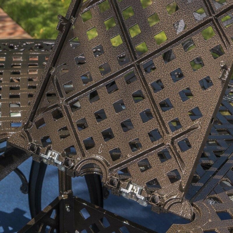 Raby Oval 6 - Person 61'' Long Aluminum Dining Set