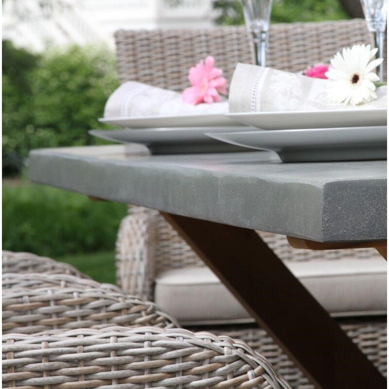 Caron Rectangular 6 - Person 80'' Long Dining Set with Cushions