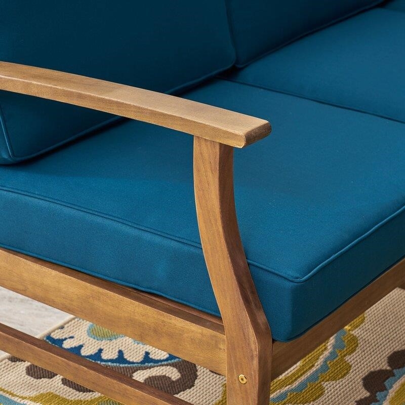 Xan Solid Wood Seating Group with Cushions