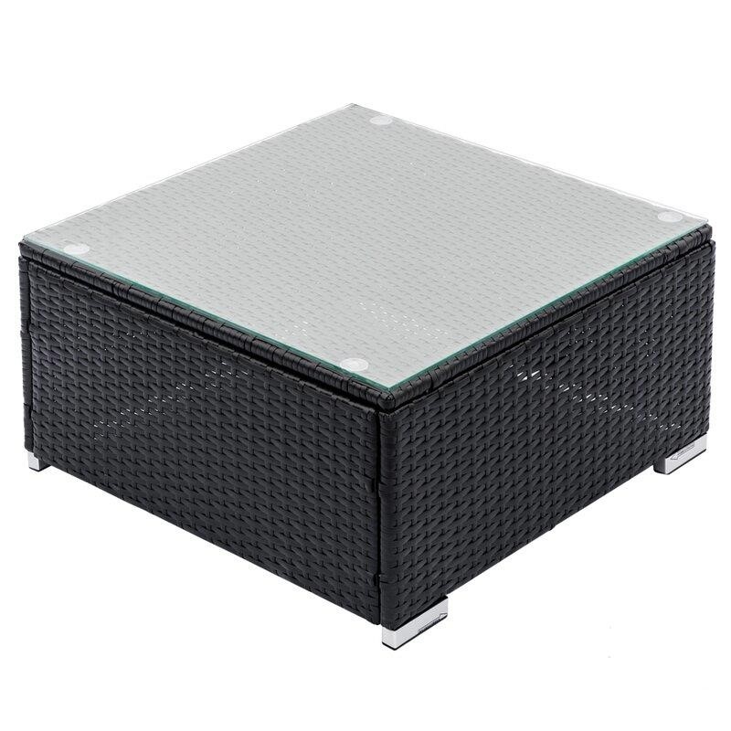 Aleighanna Wicker/Rattan 6 - Person Seating Group with Cushions