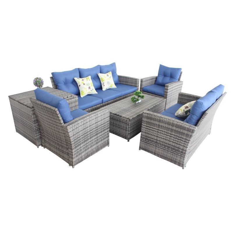 Alcorta 7 - Person Seating Group with Cushions