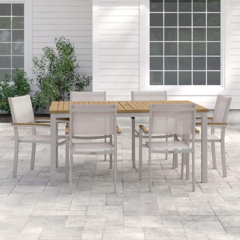 Mckinnon Rectangular 6 - Person 63'' Long Dining Set