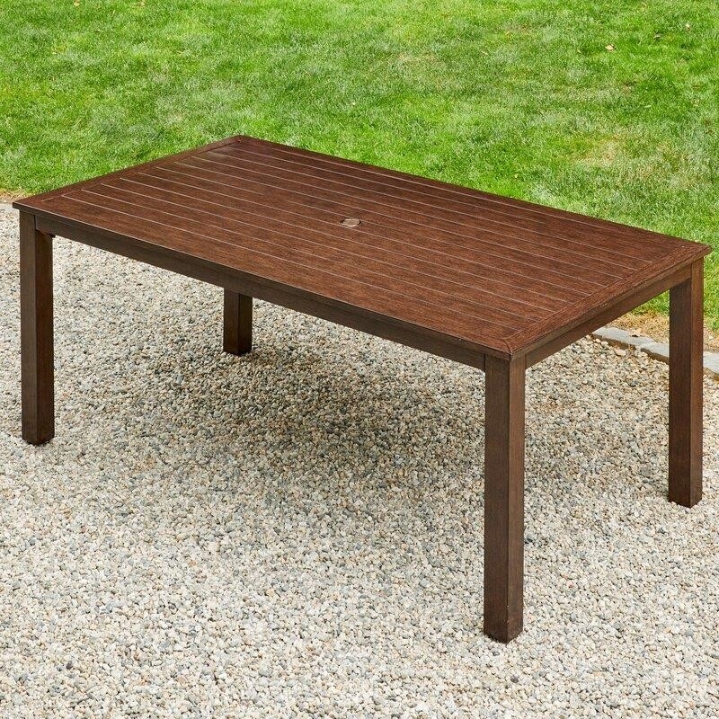 Higden Rectangular 6 - Person 70.1'' Long Aluminum Dining Set with Cushions