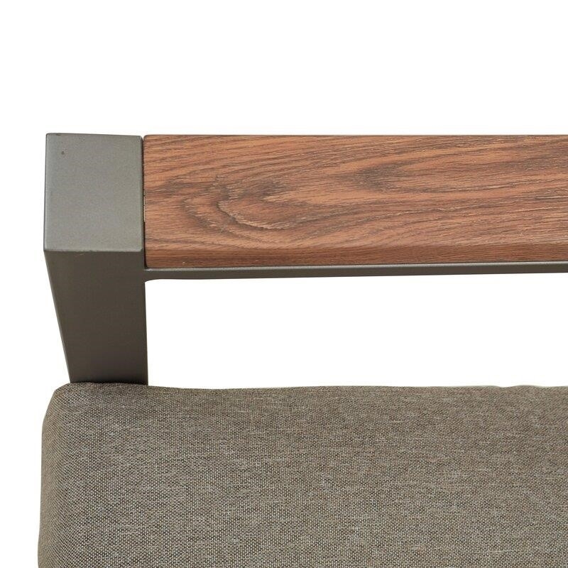 Adler Rectangular 4 - Person 56'' Long Dining Set with Cushions