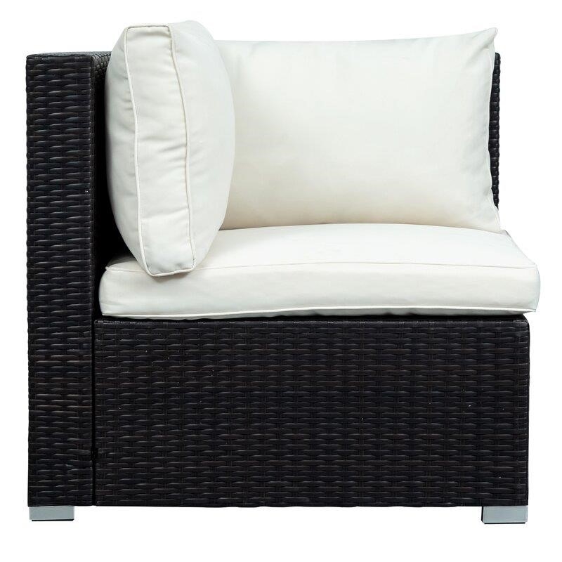 Lancaer Wicker/Rattan 6 - Person Seating Group with Cushions