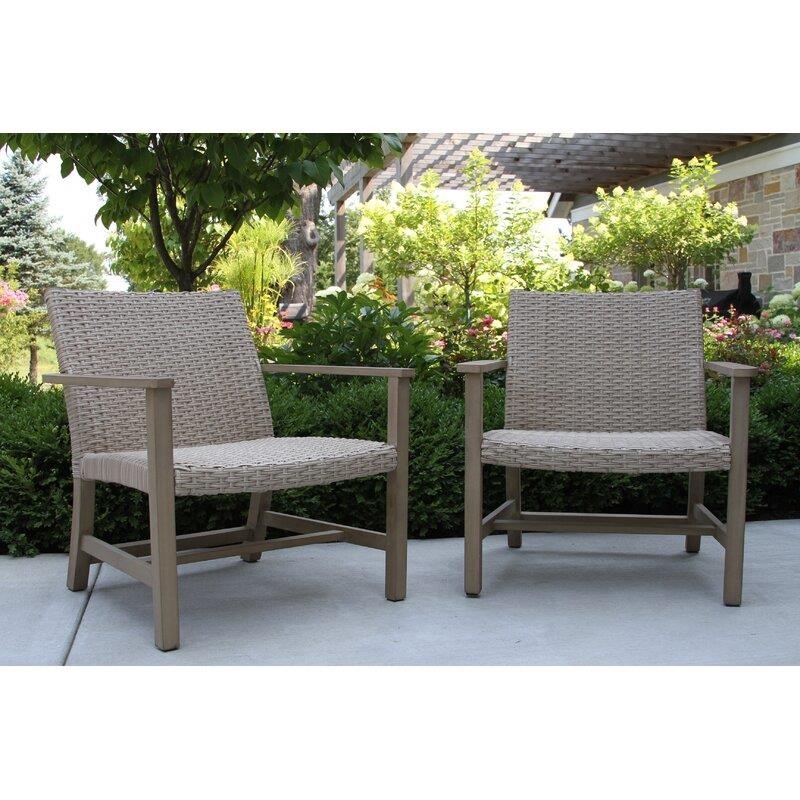 Legette Wicker/Rattan 5 - Person Seating Group with Cushions