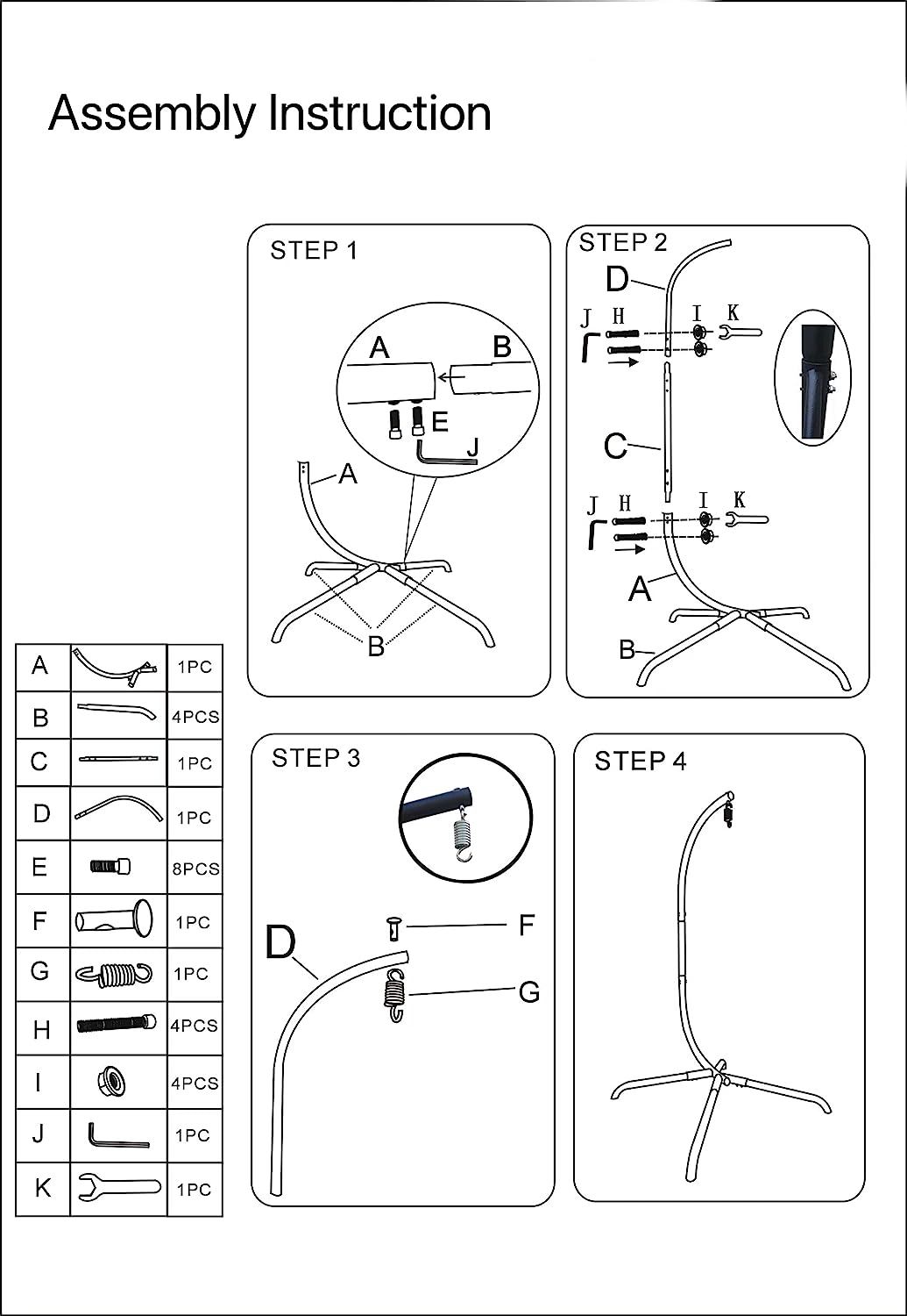 Rilyson Hanging Egg Chair Without Stand - Outdoor Egg Swing Chair with Resistant Cushion Wicker Rattan Swinging Egg Chair for Patio Garden Balcony(Grey/Blue)