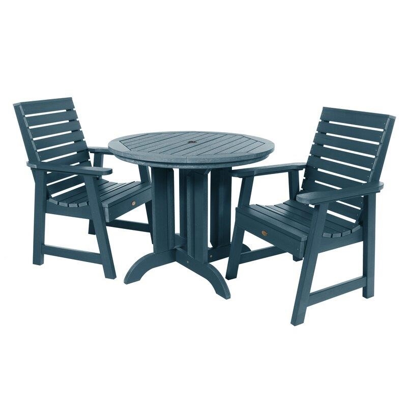 Trigg Round 2 - Person 36'' Long Bistro Set