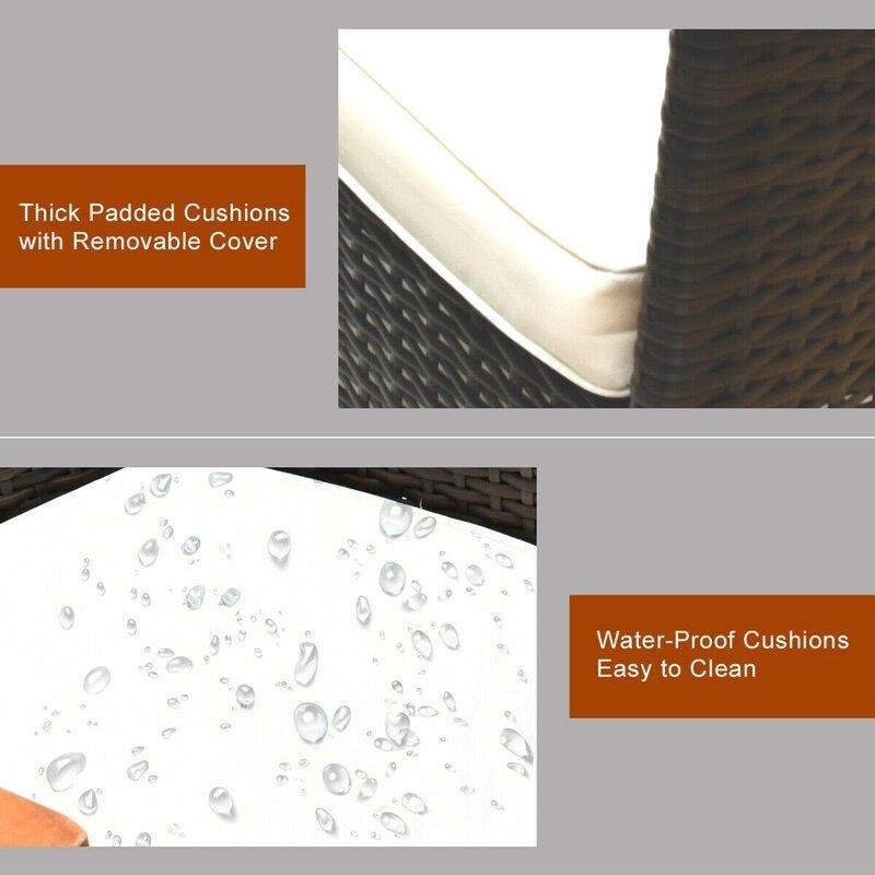 Hemmelgarn Rectangular 8 - Person 76'' Long Dining Set with Cushions