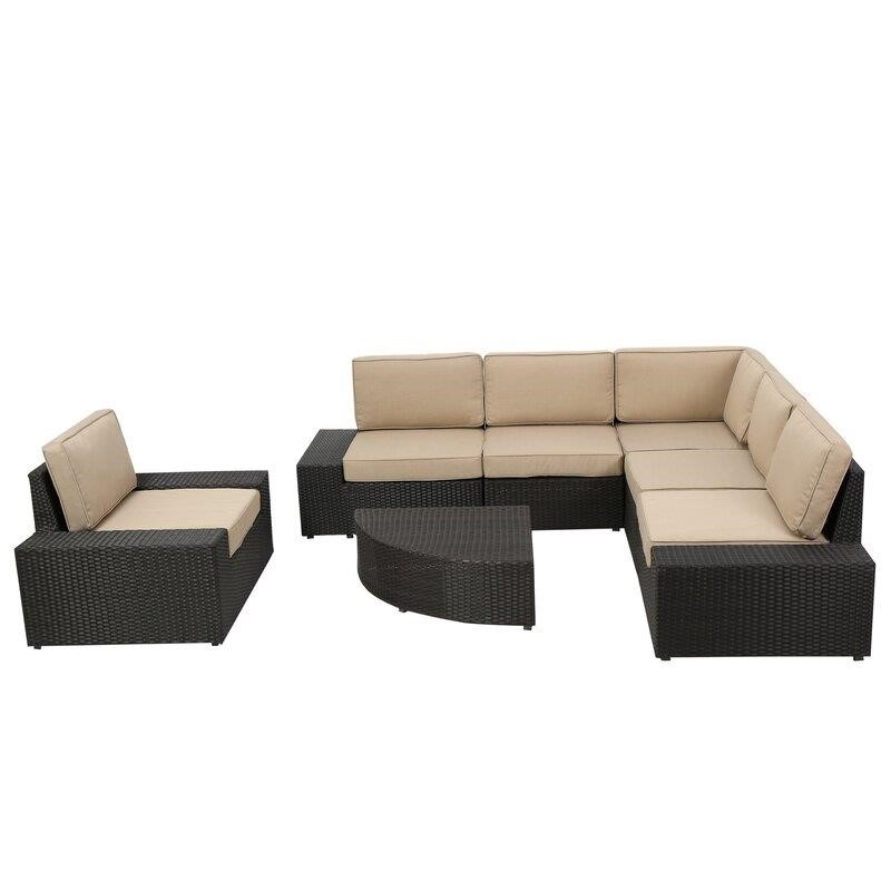 Graison Metal 5 - Person Seating Group with Cushions