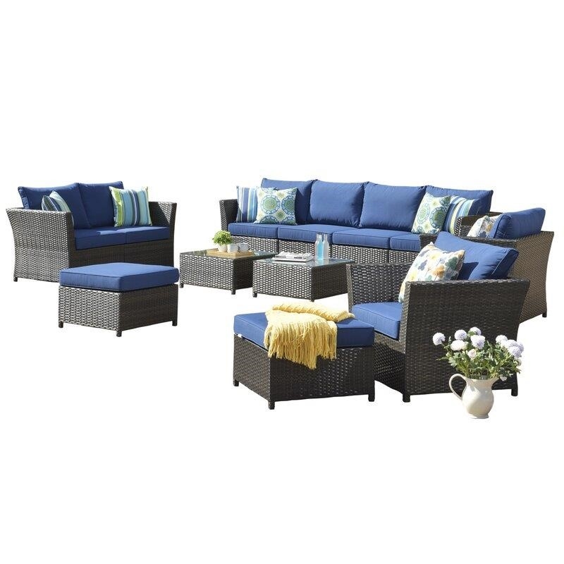 Wicker/Rattan 250 - Person Seating Group with Cushions