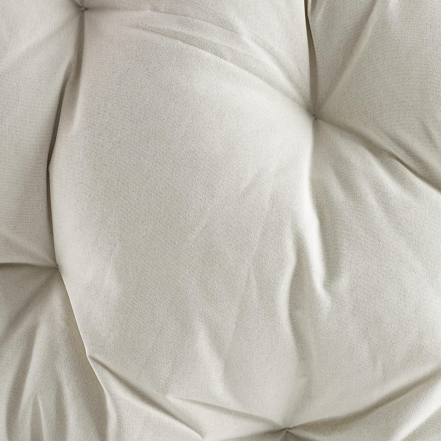 Ulax Furniture Egg Chair, Hanging Swing Chair with Stand, Hanging Lounge Chair, Outdoor Patio Wicker Tear Drop Hammock Chair with Cushion (Navy)