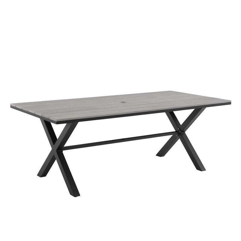 Abby Rectangular 6 - Person 78.74'' Long Dining Set with Cushions