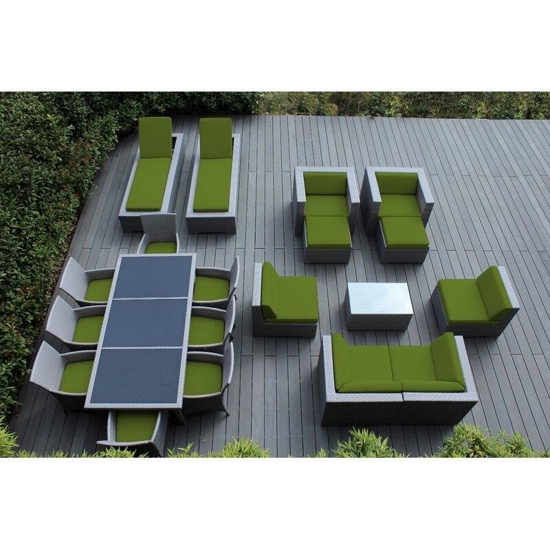 Katria Wicker/Rattan Seating Group with Cushions