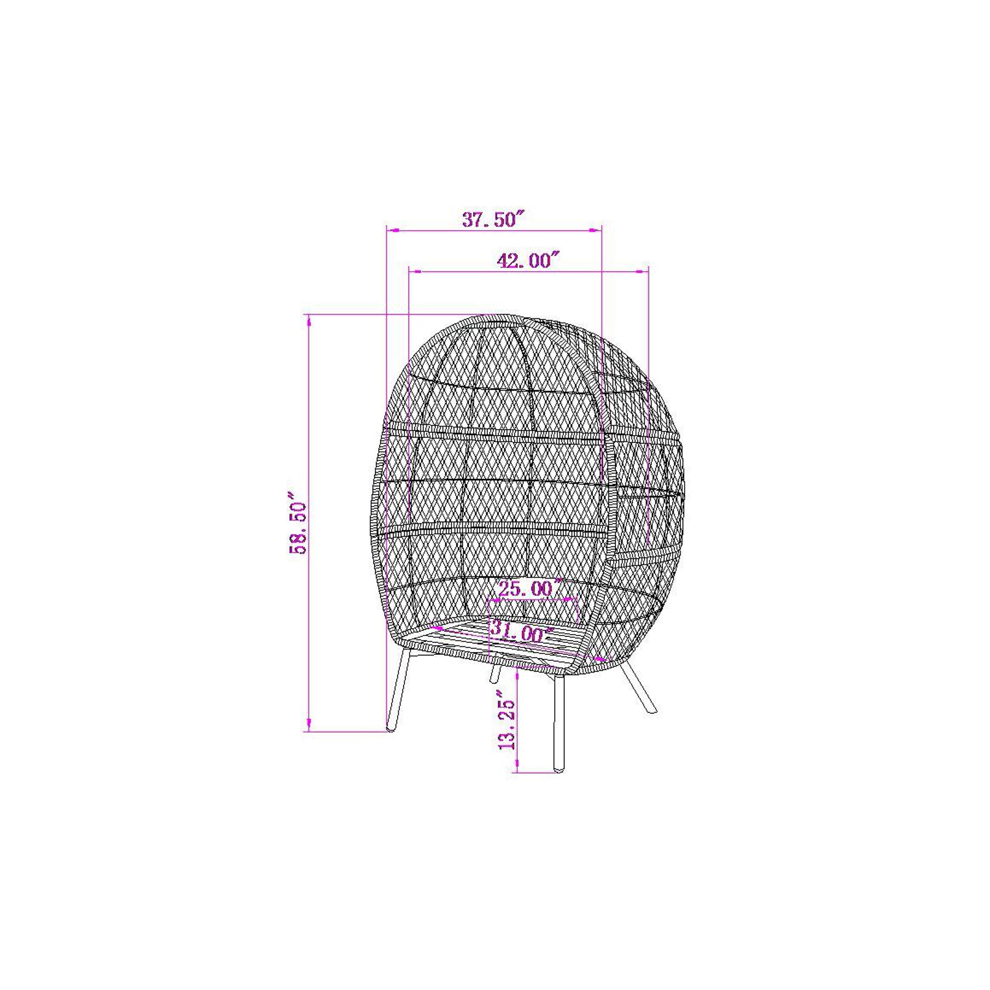 Stationary Outdoor Egg Chair - Bed Bath & Beyond