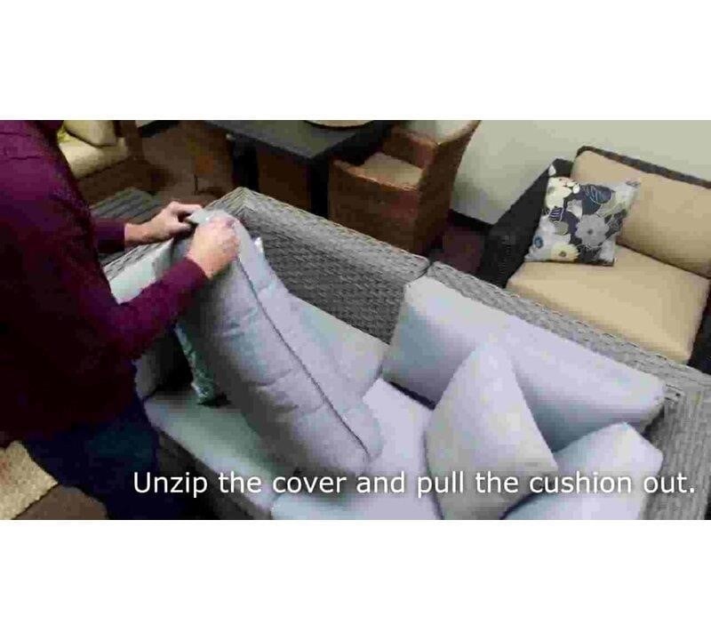 Fernando All Weather Wicker/Rattan 4 - Person Seating Group with Cushions