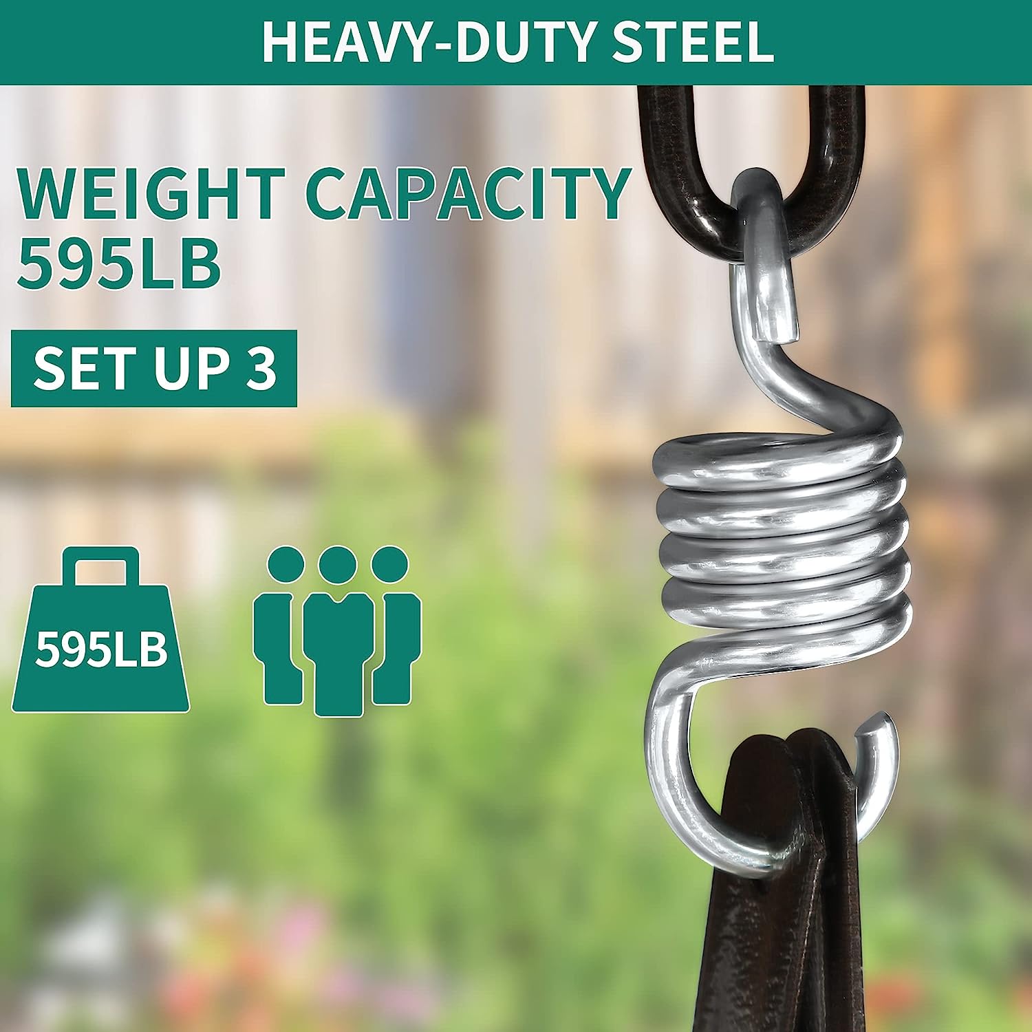 YITAHOME 3-Seat Deluxe Porch Swing Outdoor Heavy Duty Patio Swing Chair with Adjustable Canopy Removable Cushions Weather Resistant Steel Frame Suitable for Garden, Lawn, Backyard, Balcony, Navy Blue