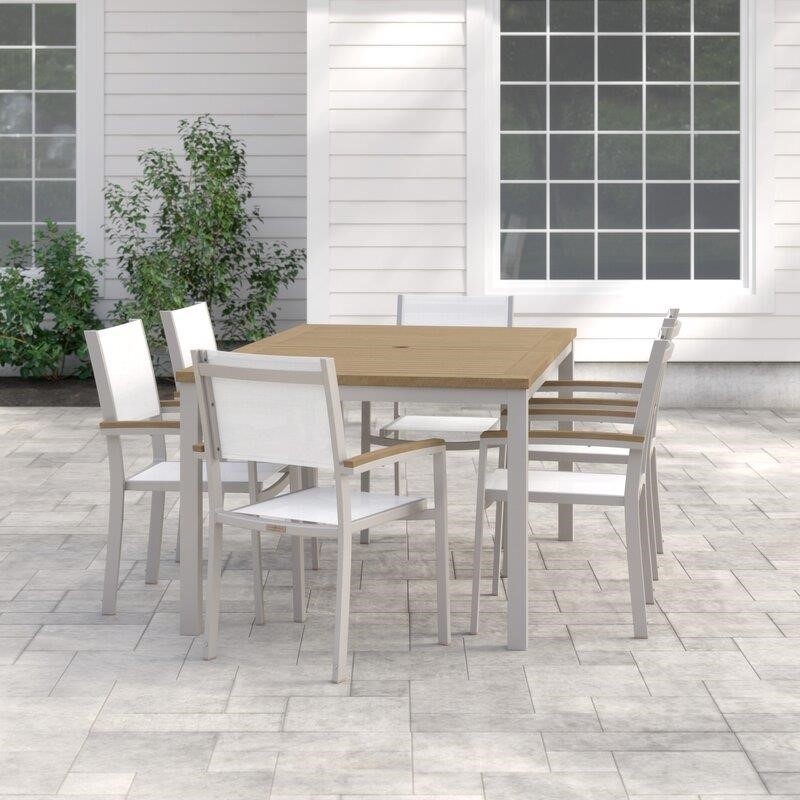 Mckinnon Rectangular 6 - Person 63'' Long Dining Set
