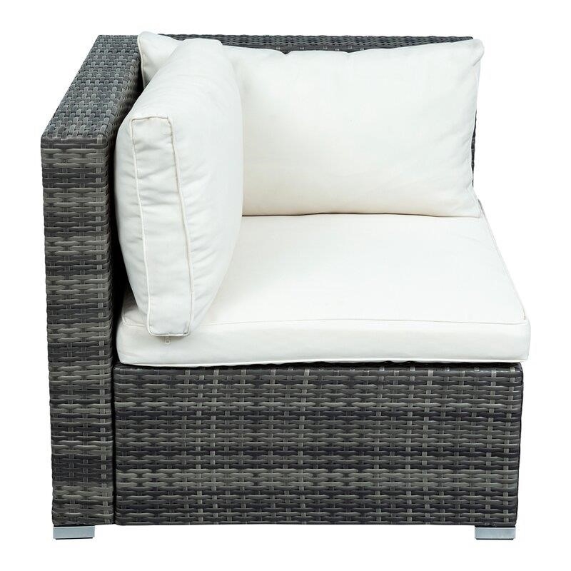 Woodside Wicker/Rattan 7 - Person Seating Group with Cushions