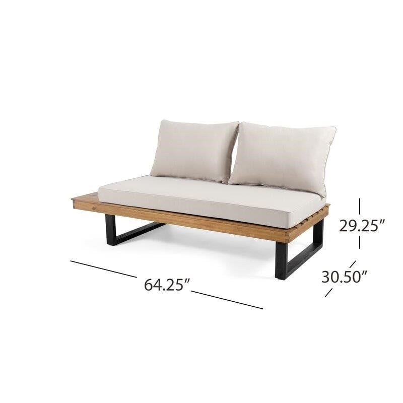 Monterey Solid Wood 5 - Person Seating Group with Cushions