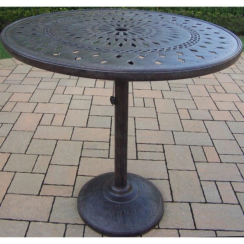 Vandyne Round 4 - Person 36.25'' Long Bar Height Dining Set with Cushions