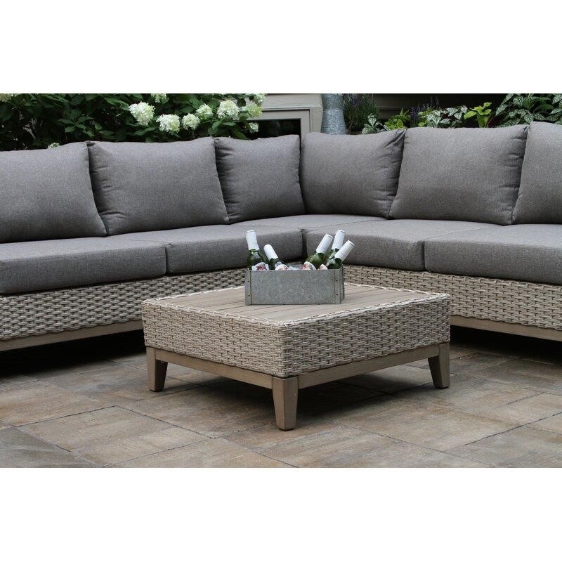 Legette Wicker/Rattan 5 - Person Seating Group with Cushions