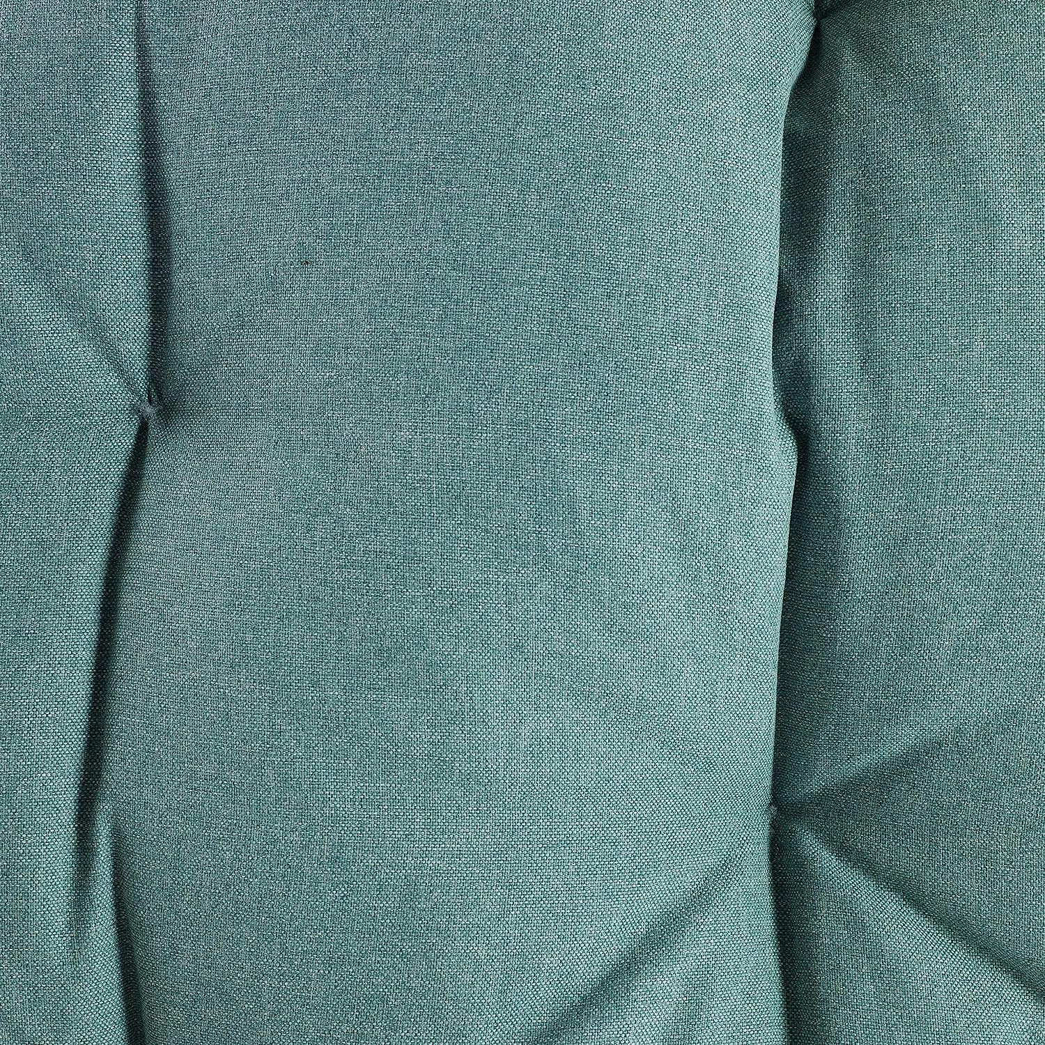 Ulax Furniture Egg Chair, Hanging Swing Chair with Stand, Hanging Lounge Chair, Outdoor Patio Wicker Tear Drop Hammock Chair with Cushion (Navy)