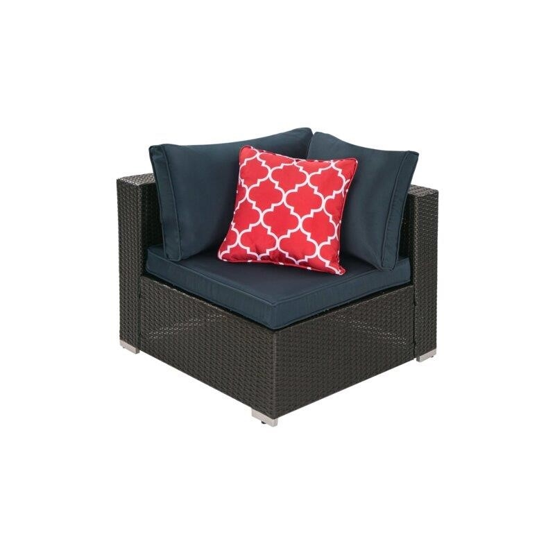 Jaelyn Wicker/Rattan 6 - Person Seating Group with Cushions