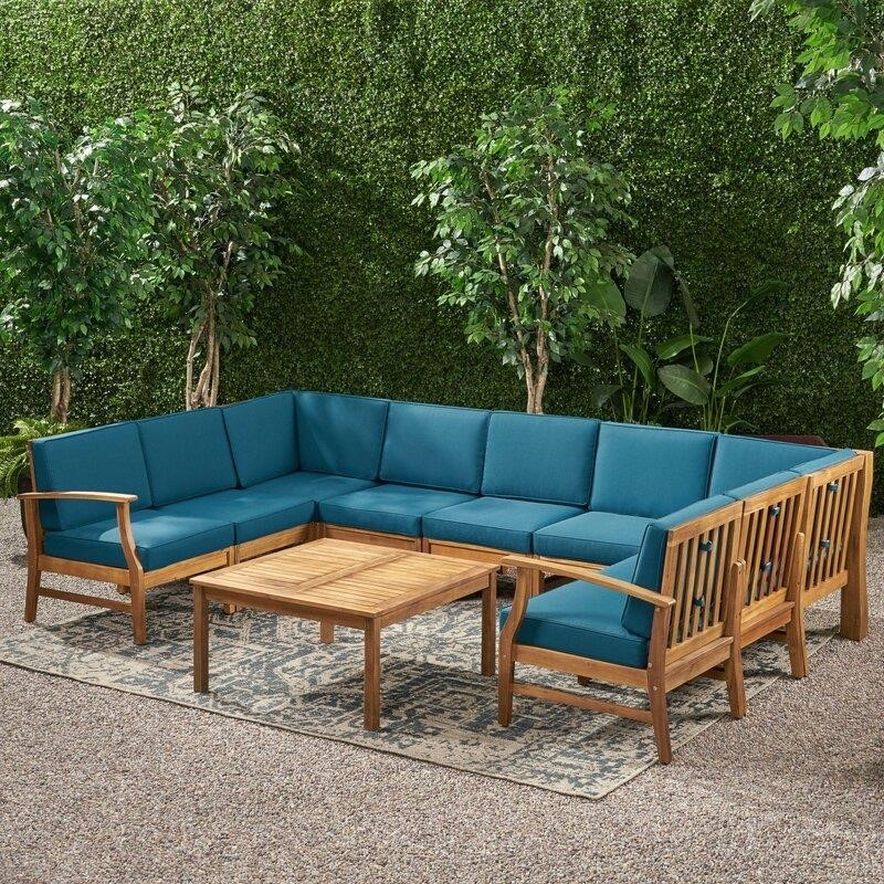 Xan Solid Wood Seating Group with Cushions