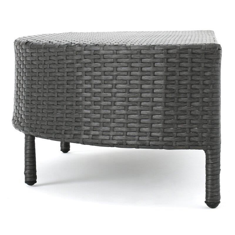 Dowd Wicker/Rattan 4 - Person Seating Group with Cushions