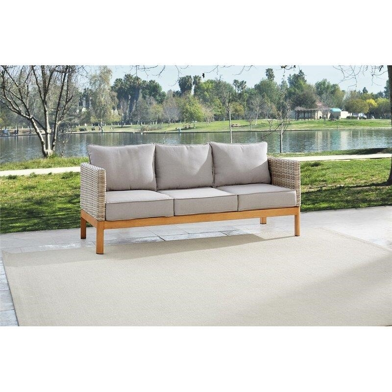 Centerview Wicker/Rattan 5 - Person Seating Group with Cushions