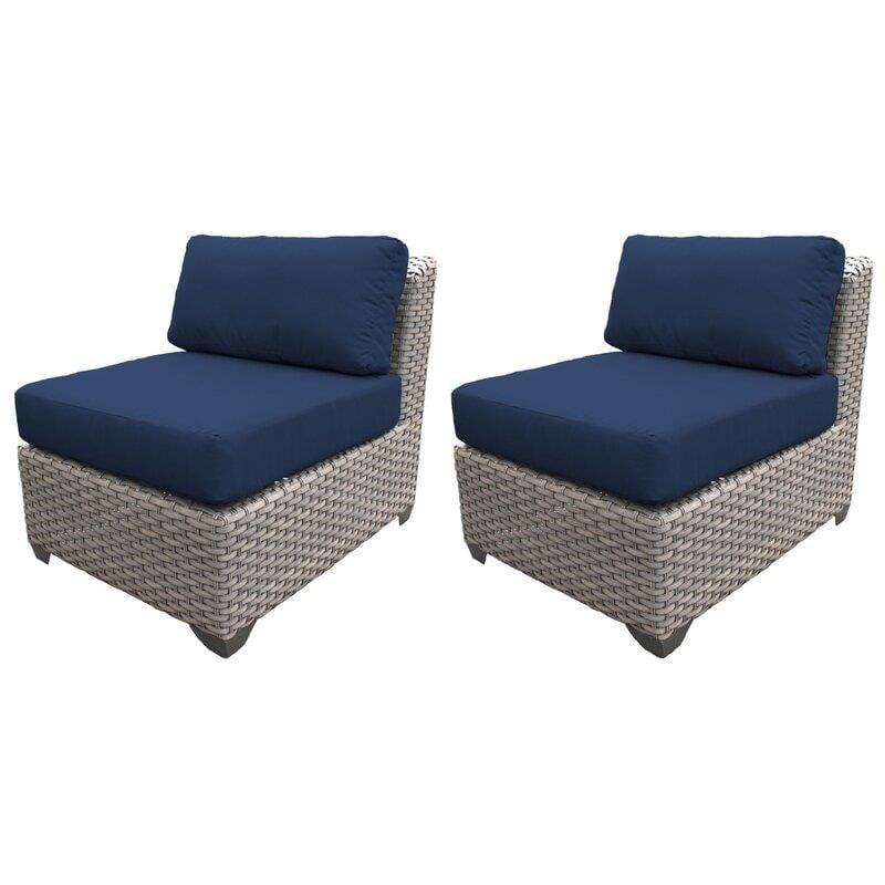 Kenwick Wicker/Rattan 5 - Person Seating Group with Cushions