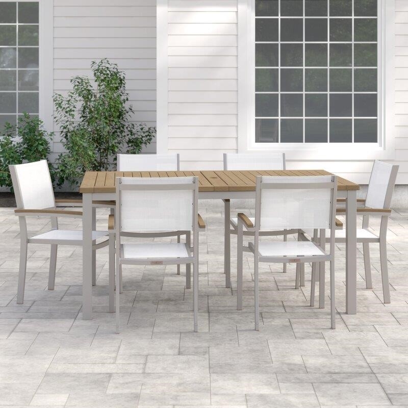 Mckinnon Rectangular 6 - Person 63'' Long Dining Set