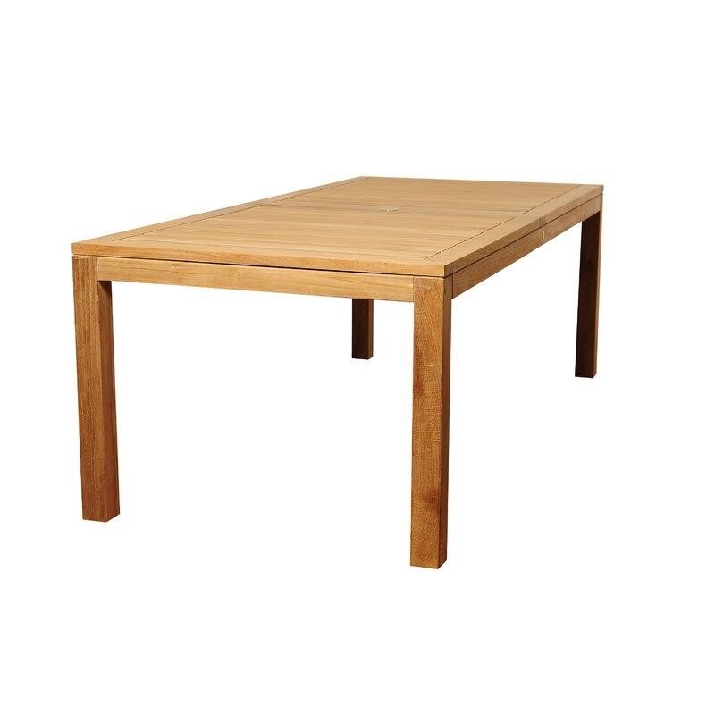 Decastro Rectangular 10 - Person 87'' Long Teak Dining Set