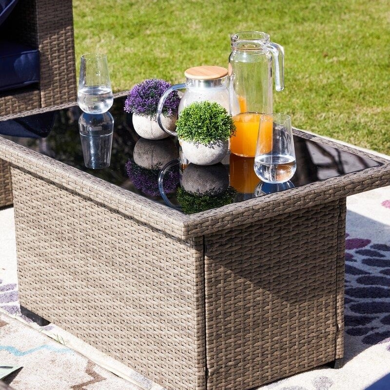 Wragby Wicker/Rattan 6 - Person Seating Group with Cushions