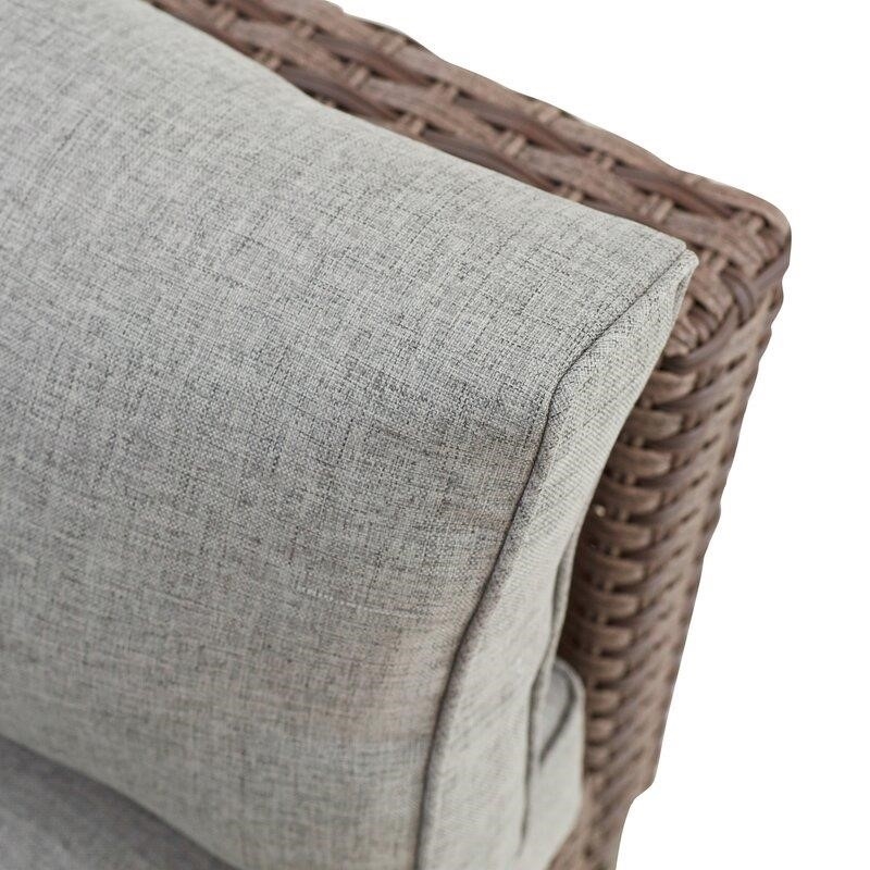 Affric Wicker/Rattan 6 - Person Seating Group with Cushions