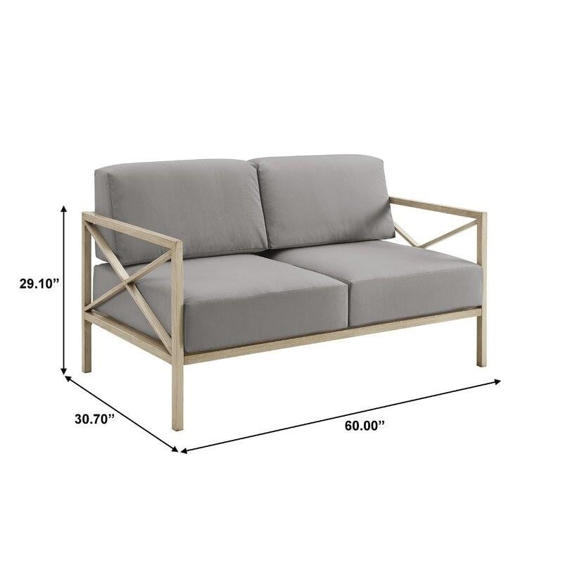Shaddix Metal 2 - Person Seating Group with Cushions