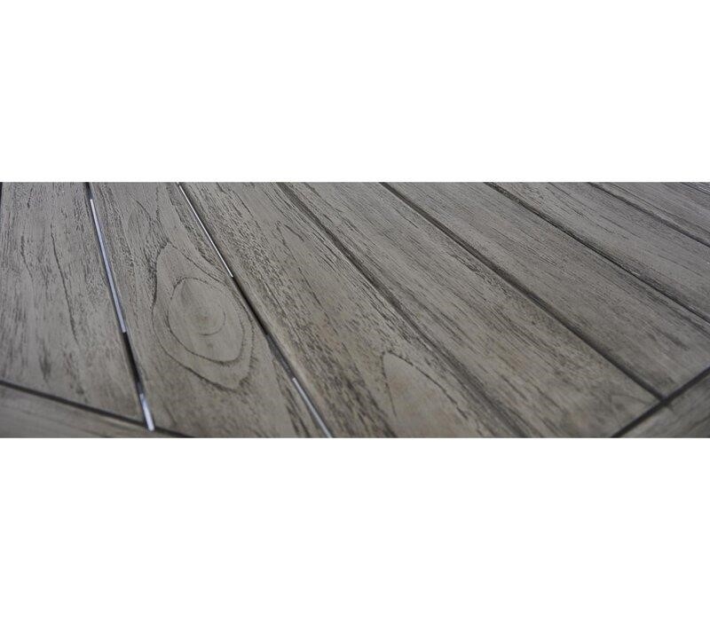 Jessica Round 4 - Person 48'' Long Teak Dining Set with Cushions